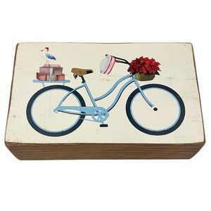 RUSTIC MARLIN bicycle wooden sign